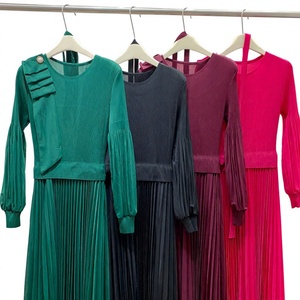 Robe plissée Miyake pour femme, élégante, décontractée, maxi, vente en gros directe d'usine, robes modestes pour l'église, fête, vêtements grande taille - Product Image 3