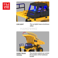 Camión de Minería de Simulación RC HW de 5 Canales, Juguete de Máquina Volquete 1:24, Construcción 2.4G, Excavadora, Vehículos de Ingeniería, Mejores Regalos para Niños
