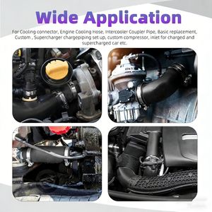 Kit de tuyau de radiateur turbo, refroidisseur d'air, intercooler, tuyau d'admission, kit BOOT, OEM/ODM, couleur/taille/forme U/<span class=keywords><strong>L</strong></span>/T personnalisée, tuyau de moteur - Product Image 6