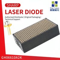Diode laser SHARP GH06610A2K 660nm 10mW TO-18, diode laser rouge pour modules de capteurs optiques de positionnement industriel, télémétrie