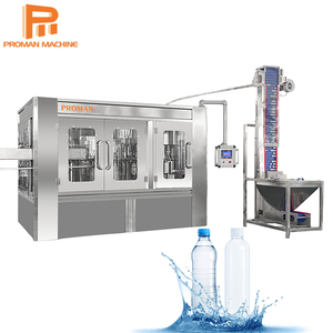 Machine de remplissage <span class=keywords><strong>Proman</strong></span> avec système Siemens, machine de remplissage d'eau 3 en 1, machine automatique de remplissage de bouteilles en plastique pour boissons - Product Image 1