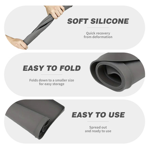 Tapis de protection en caoutchouc pour lave-linge séchant personnalisé Housse de protection en silicone antidérapante pour lave-linge domestique - Product Image 5