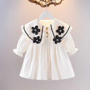 Vestido de Princesa para Bebé Niña, Verano 2024, con Decoración de Encaje, Estilo Hada, Manga Abullonada, para Cumpleaños de Verano, Primavera y Otoño - Product Image 5