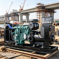 Générateur diesel de secours haute efficacité énergétique 275 kVA 440 V 220 V 60 Hz triphasé avec ATS démarrage automatique pour usine au Pérou