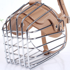 <span class=keywords><strong>Bozal</strong></span> Táctico de Cuero y Metal Duradero para Perros, con Cierre de Hebilla, para Perros Grandes/Medianos/Gigantes, OEM - Product Image 5