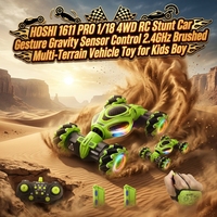 Voiture télécommandée HOSHI 1611 PRO 1/18 4WD RC Stunt Car avec contrôle gestuel et capteur de gravité, 2,4 GHz, véhicule multi-terrain à moteur brossé, jouet pour enfants garçons