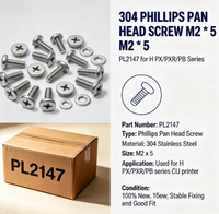 Vis à tête fraisée Phillips 304 M2 * 5 PL2147 pour la série H PX/PXR/PB