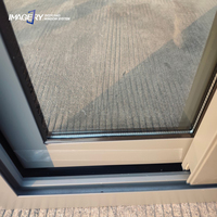 Promotion : Fenêtre coulissante en aluminium série 120 avec moustiquaire anti-insectes pour projets de balcon résidentiel