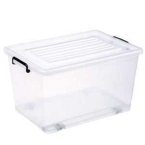 Phong Cách Mới Hộ Gia Đình 70l Không Thấm Nước Rõ Ràng Stackable Hộp Lưu Trữ Nhựa - Product Image 1