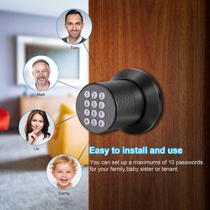 <span class=keywords><strong>Amazon</strong></span> Offres Spéciales Entrée sans clé anti-dérapant étanche <span class=keywords><strong>électronique</strong></span> noir bouton de porte offre spéciale clavier bouton de porte serrure pour porte en aluminium - Product Image 2