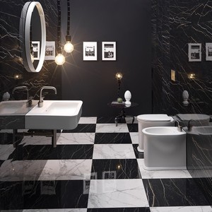 Flaminia Madre Design moderno Back to Wall Bidet facile pulizia wc caratteristica con Spray verticale per applicazione Hotel - Product Image 4