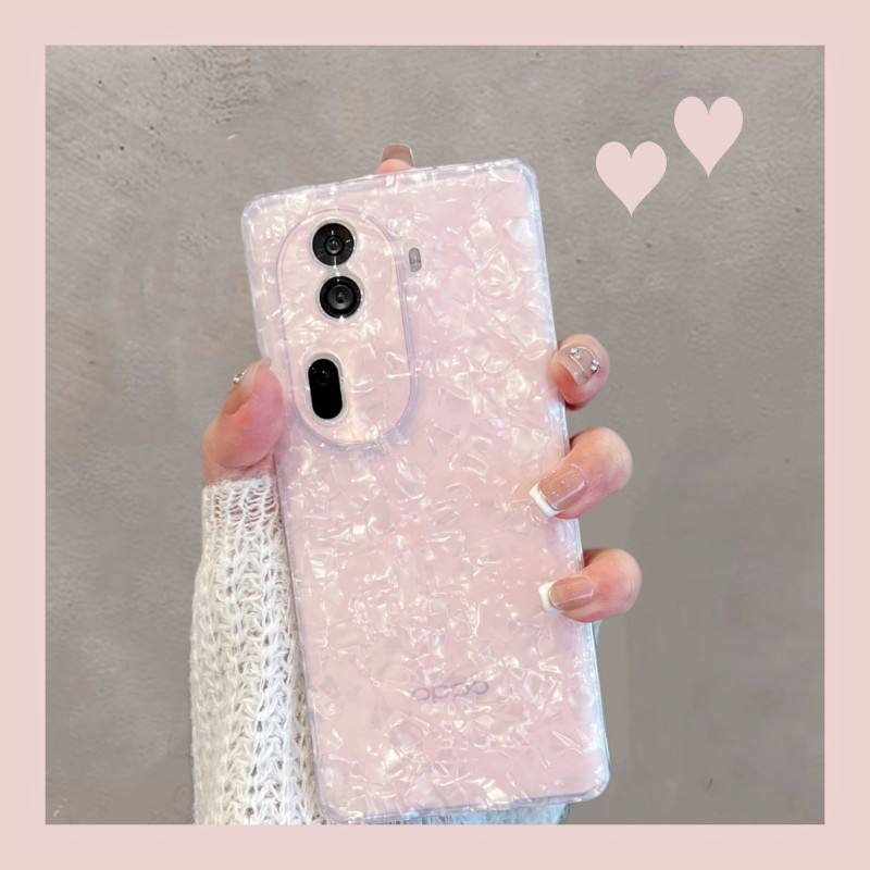 Patrón de concha rosa transparente