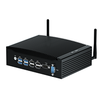 Mini PC Industrial HYSTOU sin Ventilador, Intel Core I5-8350U, DDR4, 2 Puertos LAN, Montaje VESA, Computadora Industrial Integrada