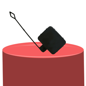 ฝาครอบกันชนหน้า BMW ซีรีส์ 3 E90 สีดำ ABS ฝาครอบตะขอลากรถ 51117167575 สำหรับรุ่นปี 2005 2008 - Product Image 2