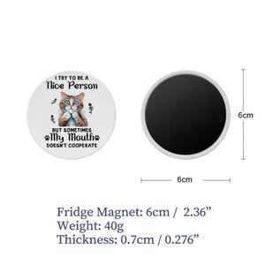 Funny <b>Cat</b> Designs Ceramic Fridge Magnets Customizable Souvenir and <b>Gift</b> with Shape Style Magnetic Sticker - Product Image 3