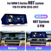 Reproductor Android 10,25 para coche de 13,0 pulgadas para BMW 5 Series F10 F11 4PIN 6PIN Ccc System 2011-17 años Dsp Stereo Radio System Navigation