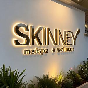 Iş işareti özel duvar 3d logo işareti özel şirket logosu açık alan işaret panosu - Product Image 4