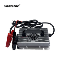 VOITATOP Pengisi Daya Baterai 24V 15A 450W IP67 Tahan Air 110V/220V AC Rendah Kebisingan untuk Skuter E-Bike Mobil Listrik Industri