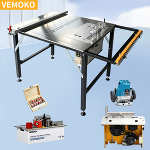 Scie à table pliable multifonction pour la découpe de portes de placards sur mesure en atelier, avec fonction de coupe en biseau - Direct Usine - Product Image 6