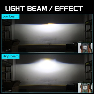 Sanvi A3 12V 6000K LED Projector Lens New Fashion Lamp 58W Car Light for Front Lamp Low and High Beam Upgrade - Product Image 4