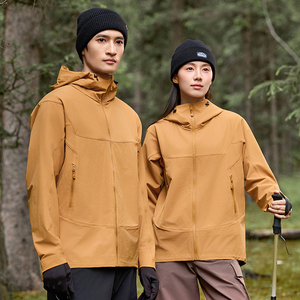 Impermeable para hombres Softshell /Hardshell Casual con capucha de secado rápido cremallera impermeable de talla grande - Product Image 2