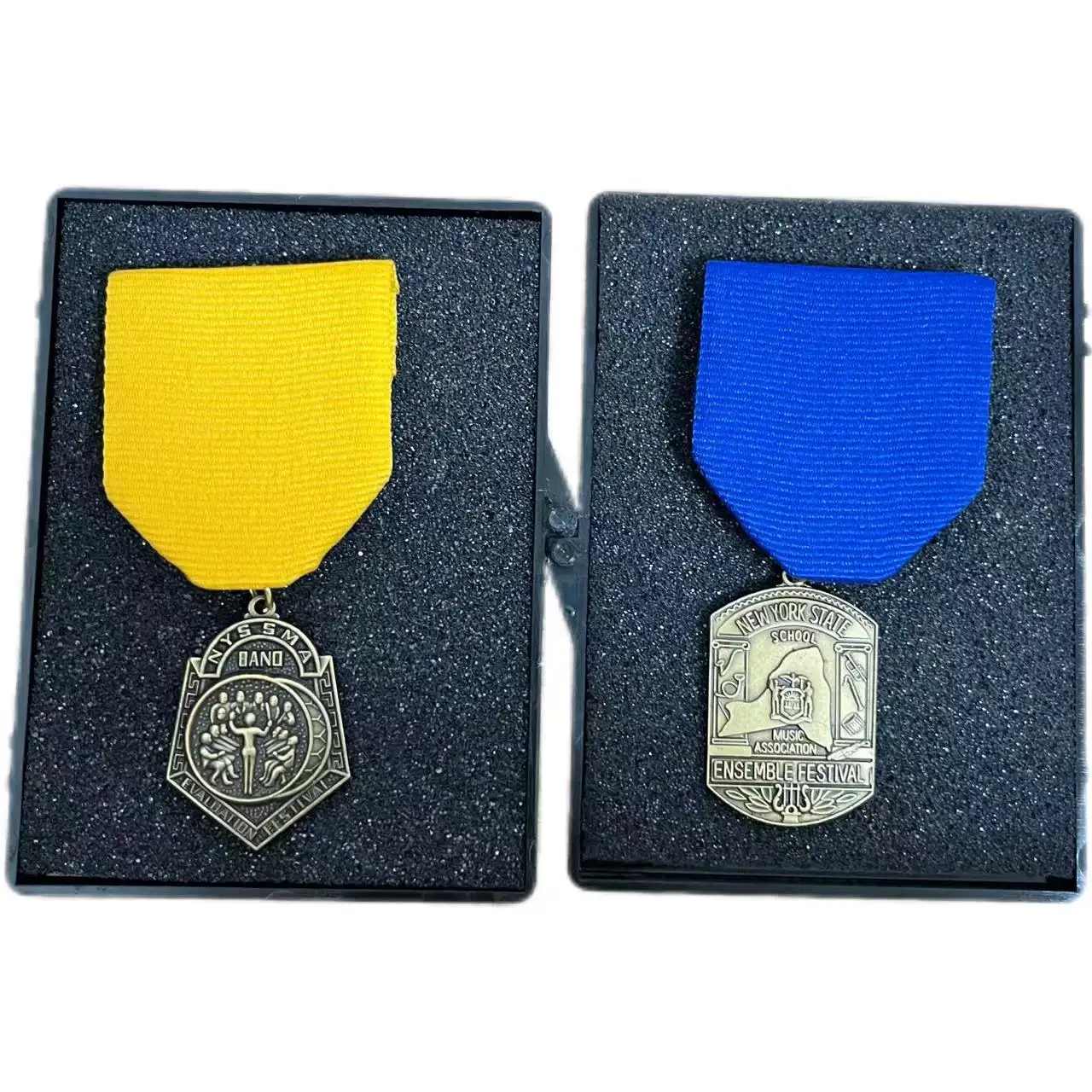 Medaglia d'onore personalizzata in rilievo 3D con nastro all'ingrosso medaglia personalizzata di alta qualità