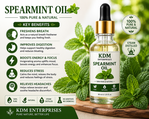 Compre Aceite Esencial de Menta Verde Destilado al Vapor para Aromaterapia, Masajes, Cuidado de la Piel, Cuidado del Cabello, Fabricación de Jabones y Velas - Product Image 6