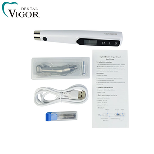 Kit de Motor Eléctrico Inalámbrico 20:1 para Implantes Dentales con Llave Dinamométrica, Contra-ángulo y 16 Destornilladores para Implantes - Product Image 5