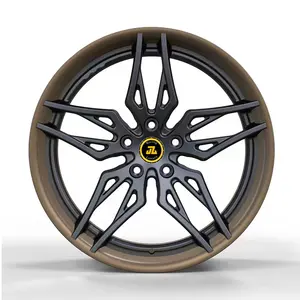 JZ30 Матовый бронзовый колесо для легкового автомобиля r17 r18 r19 r20 r21 r22, обод из сплава, 2 шт.