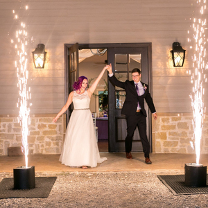Boîte de ce thé en poudre de titane pour fête de mariage, base rotative à froid, pyrotechniques, brillant - Product Image 1