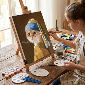 Pintura por Números de Gatos Modernos y <span class=keywords><strong>Famosos</strong></span> en 18 Colores, Pintura Acrílica Digital al Óleo <span class=keywords><strong>para</strong></span> Decoración del Hogar - Product Image 5