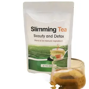 China Private Label Afslankende Groene Thee Voor Buikvet Afslanken Theezakjes Detox Slim Thee Gewichtsverlies Producten