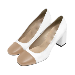 छोटे वर्ग पैर की अंगुली महिलाओं के आरामदायक जूते लघु ब्लॉक एड़ी महिलाओं के काम जूते प्रसिद्ध ब्रांड ODM जूते कारखाने थोक व्यापारी - Product Image 4