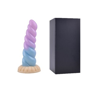 Vente en gros de vibromasseurs en silicone en forme de <span class=keywords><strong>licorne</strong></span>, <span class=keywords><strong>plug</strong></span> <span class=keywords><strong>anal</strong></span> en spirale, 8 fréquences, jouets sexuels pour adultes pour femmes - Product Image 5