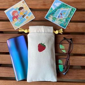 Wholesale Promotional Custom Natural Cotton <b>Drawstring</b> Bag Cute Pattern Canvas Cotton <b>Drawstring</b> <b>Pouch</b> With Logo Printing - Product Image 3