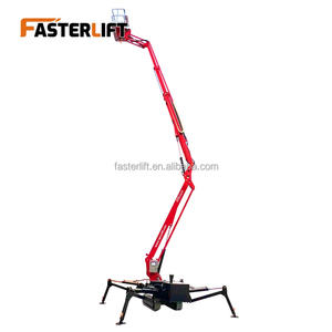 במת הרמה חשמלית זחלית מפרקית 40 רגל <span class=keywords><strong>60</strong></span> רגל 80 רגל 12 מטר -24 מטר, במת הרמה עכבישית לבנייה וגיזום - Product Image 2