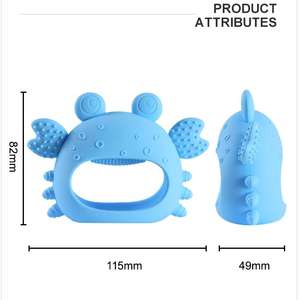 Mordedor <span class=keywords><strong>de</strong></span> Cangrejo <span class=keywords><strong>de</strong></span> <span class=keywords><strong>Silicona</strong></span> <span class=keywords><strong>de</strong></span> Grado Alimenticio <span class=keywords><strong>de</strong></span> Gran Venta, Juguetes Suaves para la Dentición del Bebé, Juguetes <span class=keywords><strong>de</strong></span> <span class=keywords><strong>Silicona</strong></span> para Evitar que se Muerda las Manos - Product Image 6