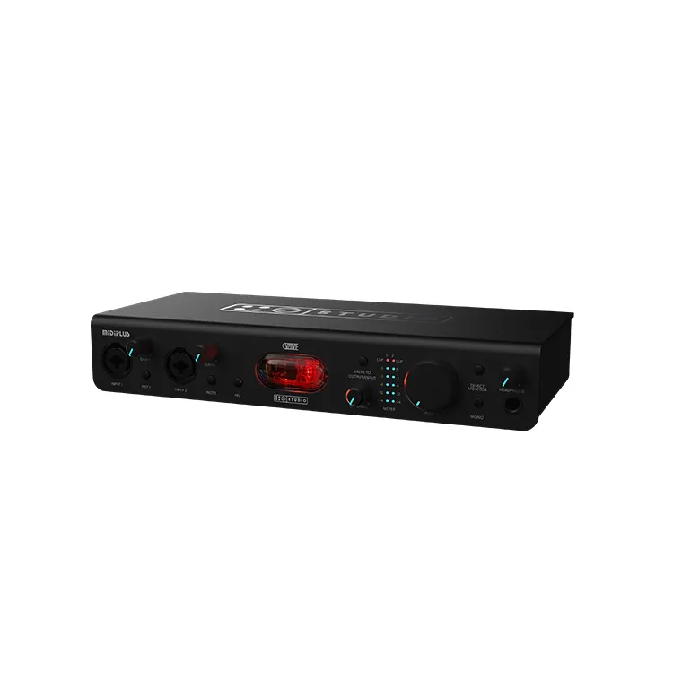 Interface Audio professionnelle Midiplus enregistrement USB 24 bits/192 kHz résolution Audio effet DSP moniteur intégré Jack carte son