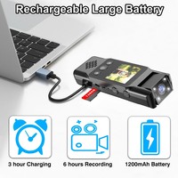Mini caméra HD CMOS 1080P avec détection de mouvement, enregistreur vidéo numérique 1,3 pouce pour vision nocturne avec lumière d'appoint, mini caméra extérieure SQ11