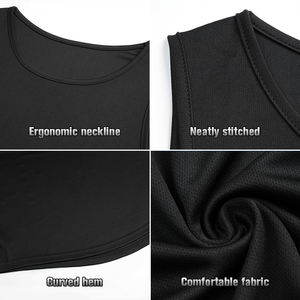 Canotta da Uomo Bianca per Atletica, Canotta da Allenamento da Uomo, Canotta Senza Maniche con Stampa Designer, Asciugatura Rapida, Magliette Senza Maniche all'Ingrosso - Product Image 3