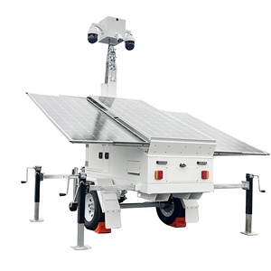 Telescopic 9M Thủy Lực Mast Năng Lượng Mặt Trời Khẩn Cấp Đêm Quét Tháp Ánh Sáng Di Động Cho Ngoài Trời - Product Image 3