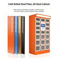 Armoire intelligente de récupération de repas, casier de livraison intelligent double face, armoire de stockage alimentaire chauffante et isotherme
