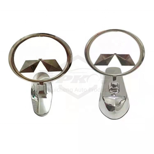 ป้ายฝากระโปรงหน้าลายปีกทำจากโลหะโครเมี่ยมสำหรับตกแต่งรถยนต์สำหรับ Mitsubishi L200 <span class=keywords><strong>Pajero</strong></span> <span class=keywords><strong>Ralliart</strong></span> ASX Lancer Outlander Eclipse - Product Image 3