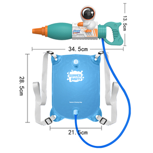 QS haute qualité été <span class=keywords><strong>jeu</strong></span> de tir en plein air jouets en plastique dessin animé enfants piscine sac à dos pistolet à eau jouets pour enfants cadeau - Product Image 4