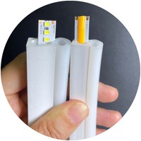 Bande lumineuse LED en silicone souple et pur, diffuseur de dôme 12x25mm, tube néon pour LED