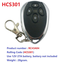 RF33A04 DC 12V 4CH 433M RF Encodeur-Décodeur à Code Roulant Hopping RC43A04 Contrôleur Émetteur Entrée Sécurisée à Distance Sans Clé B461