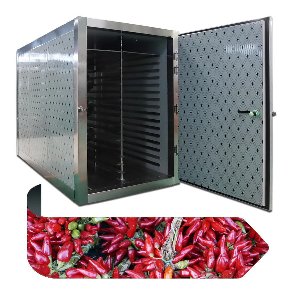 उच्च गुणवत्ता वाला भोजन और सूखी लाल मिर्च सुखाने की मशीन, सूखे फल सुखाने की मशीन सुखाने का कमरा