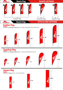 Прочные флаги FEAMONT с логотипом, флаги с перьями, пляжные флаги, рекламные баннеры, флаги NFL - Product Image 2