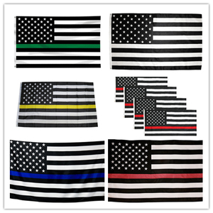 Bandera <span class=keywords><strong>de</strong></span> policía <span class=keywords><strong>de</strong></span> línea <span class=keywords><strong>de</strong></span> dos colores, 100% poliéster, azul, rojo, Delgado, 3x5 pies, disponible - Product Image 3