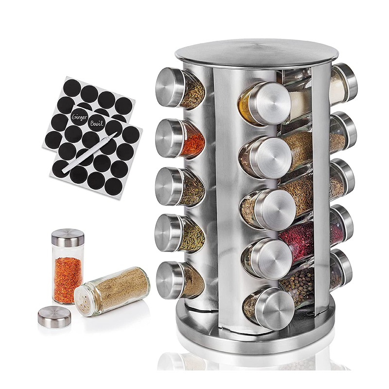 Kitchen Containers 4oz Bamboo Lids Square
